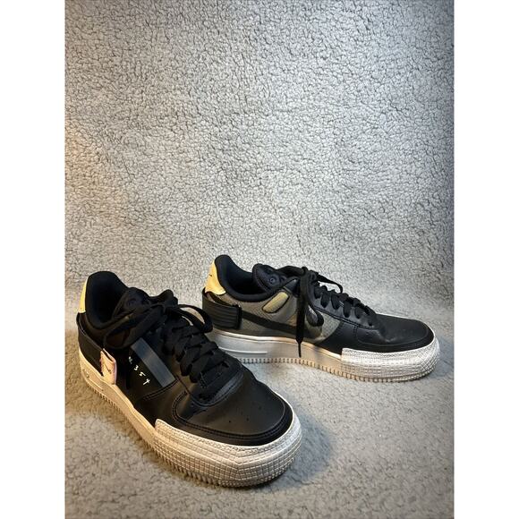 Nike Air Force 1 Low Sneakers Mens Size 7.5 AF1 Black Pink C10054-001 - Picture 1 of 14